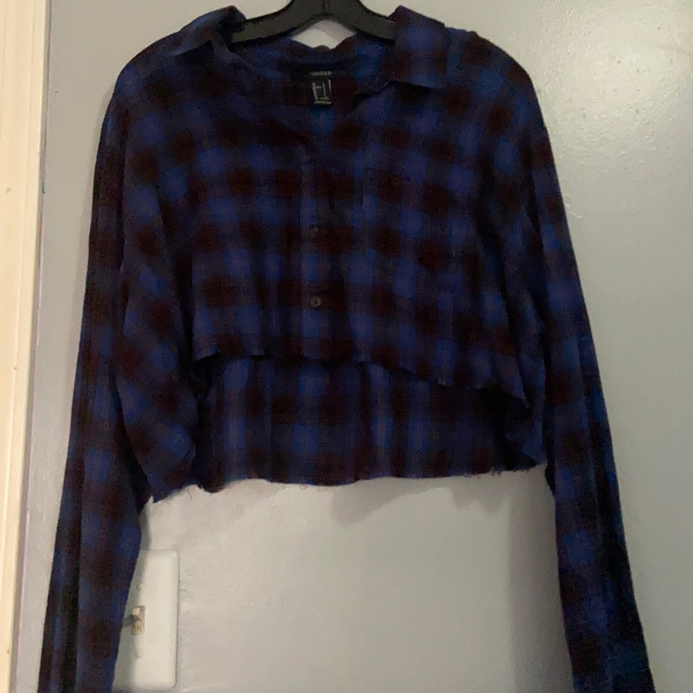 Crop top flannel